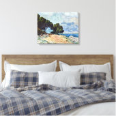 Menton Seen von Cap Martin von Claude Monet Leinwanddruck (Insitu (Schlafzimmer))