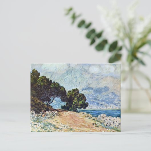 Menton Seen von Cap Martin von Claude Monet Postkarte (Stehend Vorderseite)