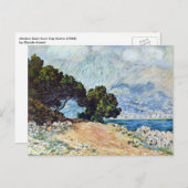 Menton Seen von Cap Martin von Claude Monet Postkarte (Vorne/Hinten)