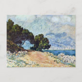 Menton Seen von Cap Martin von Claude Monet Postkarte (Vorderseite)
