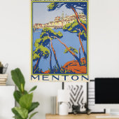 Menton Travel Poster (Heimbüro)