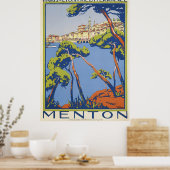 Menton Travel Poster (Küche)