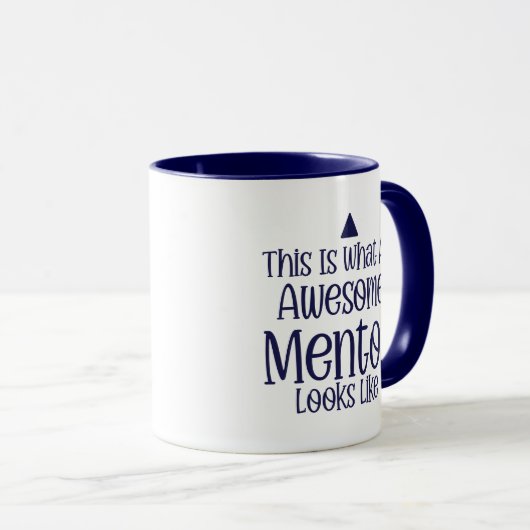 Mentor Appreciation Mug – Personalized Gift Tasse (VorderseiteRechts)