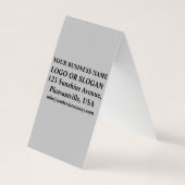 Mentor Coach Silver Gray Visitenkarten (Rückseite)