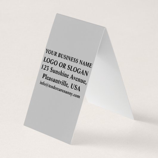 Mentor Coach Silver Gray Visitenkarten (Rückseite)