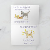 Mentor danke Karte (Innenseite)