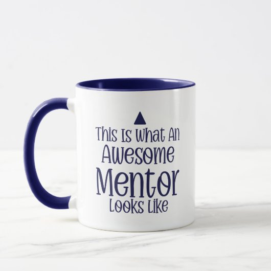 Mentor Dankeschön Tasse – Personalisiertes Geschen (Links)