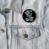 Mentor Inspirier School Nerd Funny Teacher Button (Beispiel)