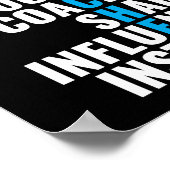 Mentor Inspirier School Nerd Funny Teacher Poster (Ecke)