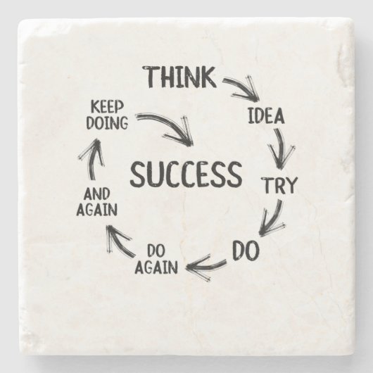 Mentor-Lehrer für motivierend Zitat Steinuntersetzer (Vorderseite)