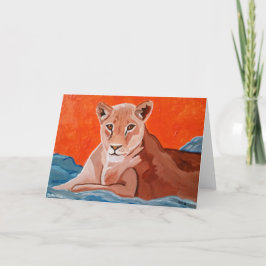 Mentor Lioness Standard 5" x 7" Dankeskarte