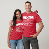 Mentor Noun Definition Mentoring Coach Spaß Quote T-Shirt (Unisex)
