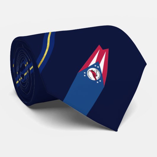 Mentor (Ohio) Stadtflagge Neck Tie Krawatte (Gerollt)