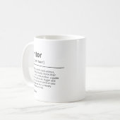 Mentor personalisierte Geschenke - Vielen Dank für Kaffeetasse (Vorderseite Links)