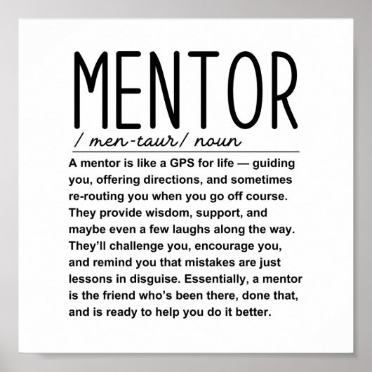 Mentor Poster (Vorne)