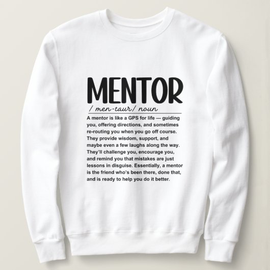 Mentor Sweatshirt (Design vorne)