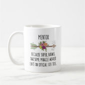 Mentor Teacher Gift Tasse (Links)