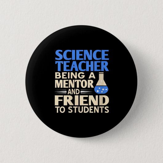 Mentor und Freund von Wissenschaftslehrerinnen Button (Vorderseite)