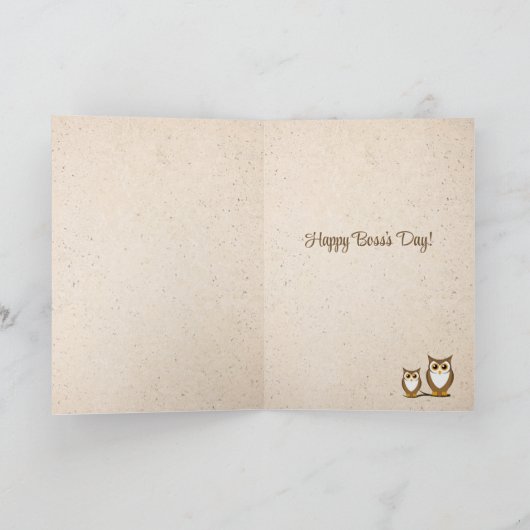 Mentor Vielen Dank, Boss's Day Card Karte (Innenseite)