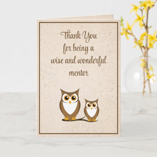 Mentor Vielen Dank, Boss's Day Card Karte (Gelbe Blume)