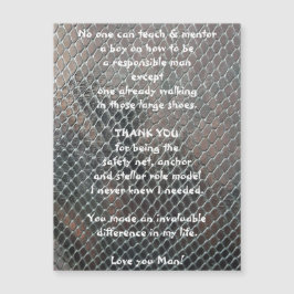 Mentor Vielen Dank Magnetkarte