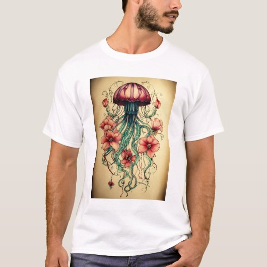 "Mentoring Jellyfish Design | Ozeanisch Inspiriert T-Shirt (Vorderseite)