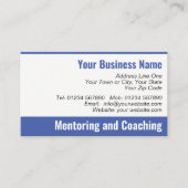 Mentoring und Coach von QR-Code Visitenkarte (Vorderseite)