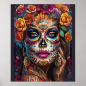 Mentoring Women in Sugar Skull Makeup: Feiern Poster (Vorne)