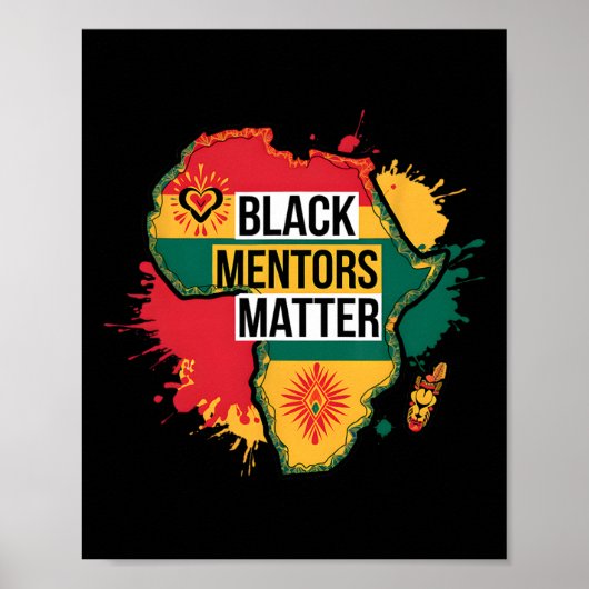 Mentors der schwarzen Geschichte Afrika Amerika Poster (Vorne)