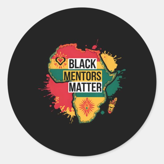 Mentors der schwarzen Geschichte Afrika Amerika Runder Aufkleber (Vorderseite)