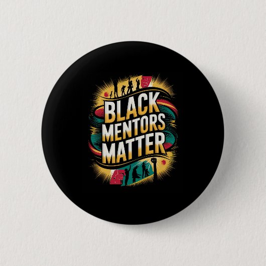 Mentors der schwarzen Geschichte Problem Afrikanis Button (Vorderseite)