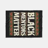 Mentors der schwarzen Geschichte Problem Afrikanis Fleecedecke (Vorderseite (Horizontal))