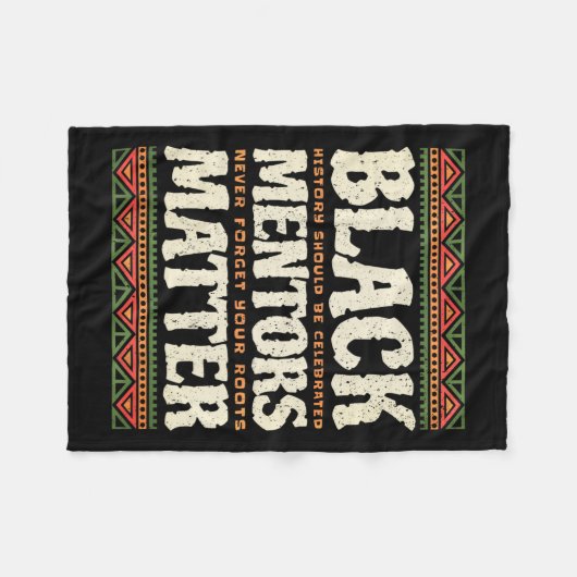 Mentors der schwarzen Geschichte Problem Afrikanis Fleecedecke (Vorderseite (Horizontal))