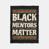 Mentors der schwarzen Geschichte Problem Afrikanis Fleecedecke (Vorderseite)