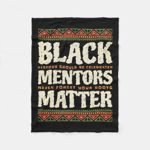 Mentors der schwarzen Geschichte Problem Afrikanis Fleecedecke