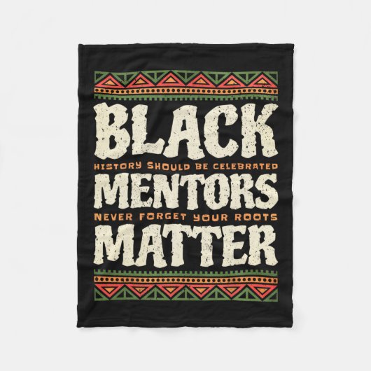 Mentors der schwarzen Geschichte Problem Afrikanis Fleecedecke (Vorderseite)