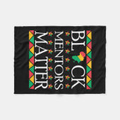 Mentors der schwarzen Geschichte Problem Afrikanis Fleecedecke (Vorderseite (Horizontal))