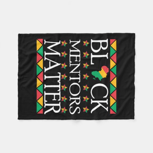 Mentors der schwarzen Geschichte Problem Afrikanis Fleecedecke (Vorderseite (Horizontal))