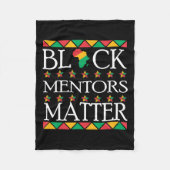 Mentors der schwarzen Geschichte Problem Afrikanis Fleecedecke (Vorderseite)