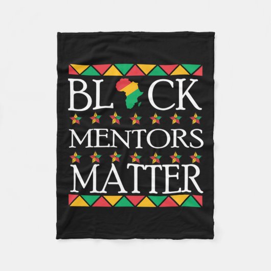 Mentors der schwarzen Geschichte Problem Afrikanis Fleecedecke (Vorderseite)
