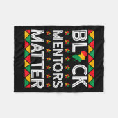 Mentors der schwarzen Geschichte Problem Afrikanis Fleecedecke (Vorderseite (Horizontal))