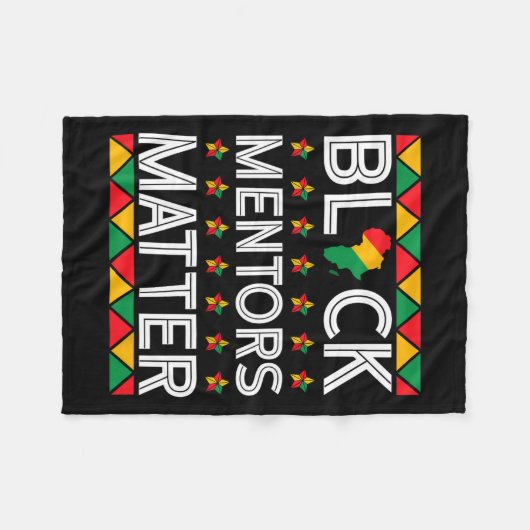 Mentors der schwarzen Geschichte Problem Afrikanis Fleecedecke (Vorderseite (Horizontal))