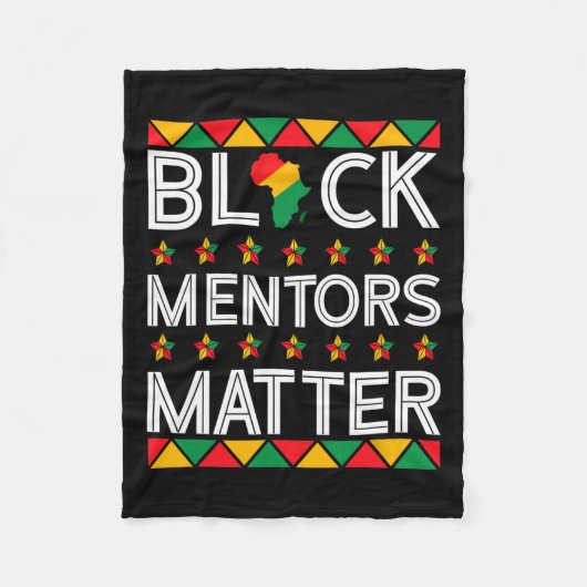 Mentors der schwarzen Geschichte Problem Afrikanis Fleecedecke (Vorderseite)