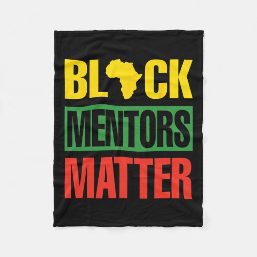 Mentors der schwarzen Geschichte Problem Afrikanis Fleecedecke (Vorderseite)