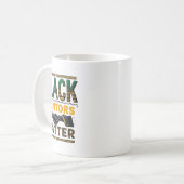 Mentors der schwarzen Geschichte Problem Afrikanis Kaffeetasse (Vorderseite Links)
