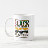 Mentors der schwarzen Geschichte Problem Afrikanis Kaffeetasse (Links)