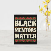 Mentors der schwarzen Geschichte Problem Afrikanis Karte (Gelbe Blume)