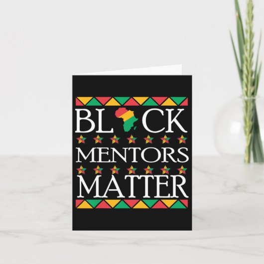 Mentors der schwarzen Geschichte Problem Afrikanis Karte (Vorderseite)