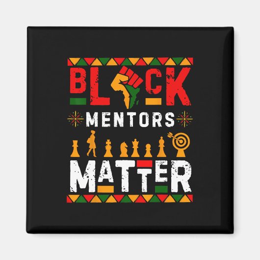 Mentors der schwarzen Geschichte Problem Afrikanis Magnet (Vorne)