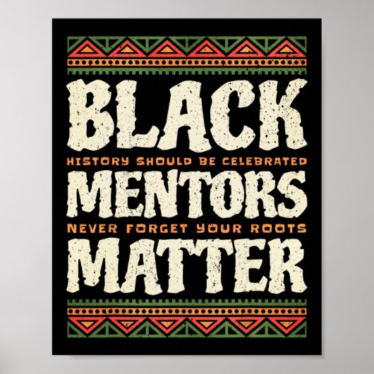 Mentors der schwarzen Geschichte Problem Afrikanis Poster (Vorne)